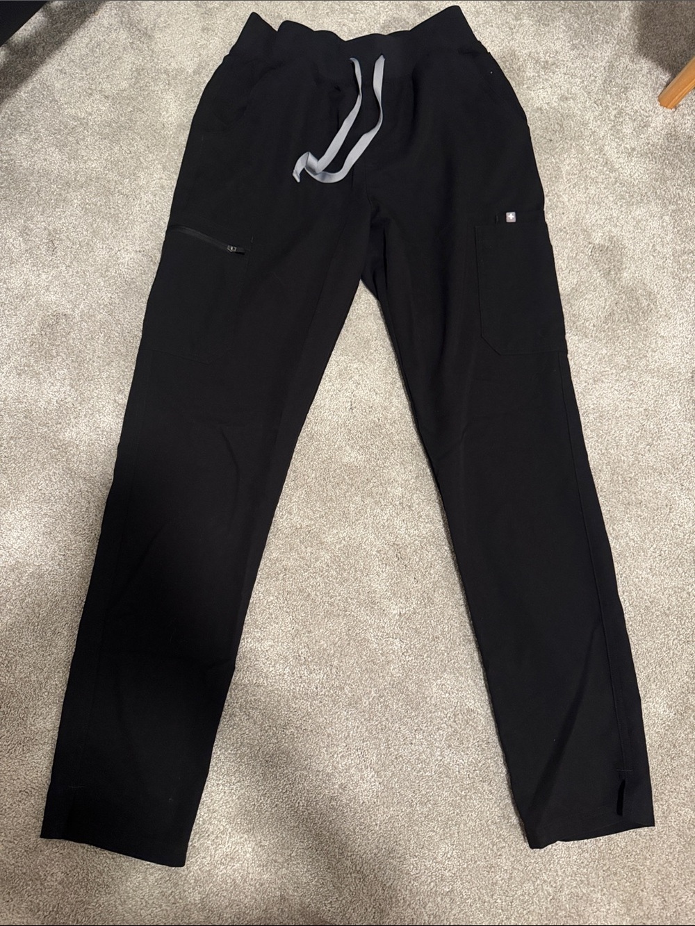 Figs Black Drawstring Jogger Pants